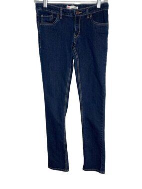 Levi’s Girls 711 Skinny Dark Wash Stretch Jeans 14 Regular